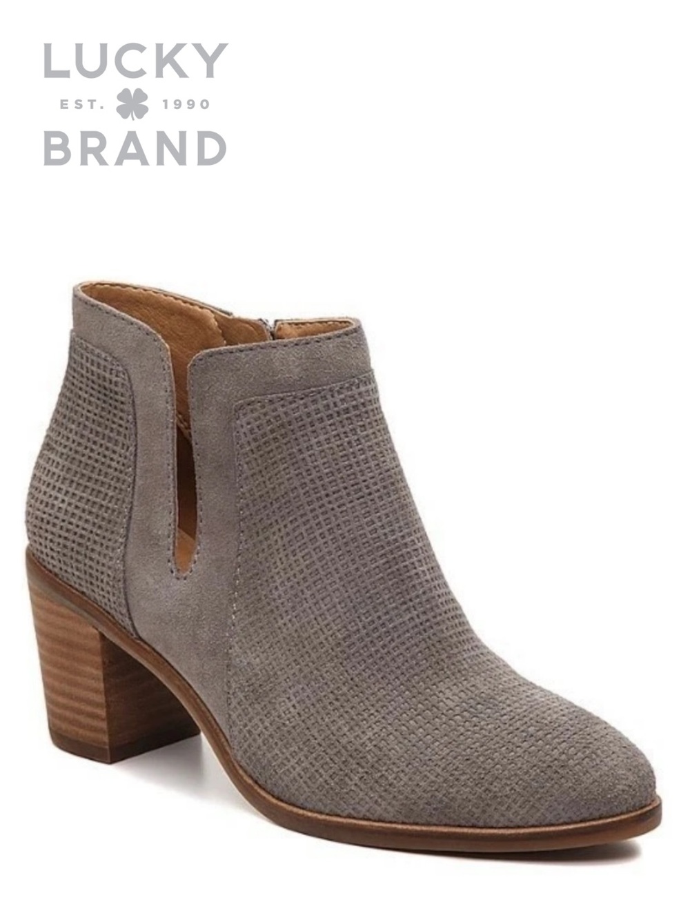 LUCKY BRAND Ponic Suede Ankle Bootie